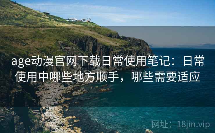 age动漫官网下载日常使用笔记：日常使用中哪些地方顺手，哪些需要适应