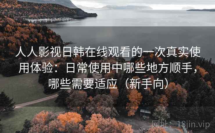 人人影视日韩在线观看的一次真实使用体验：日常使用中哪些地方顺手，哪些需要适应（新手向）