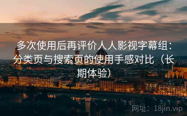 多次使用后再评价人人影视字幕组：分类页与搜索页的使用手感对比（长期体验）
